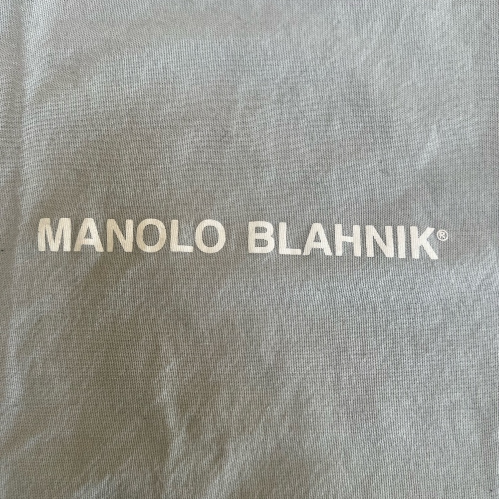 Manolo Blahnik Gray Dust Bag - Picture 2 of 3